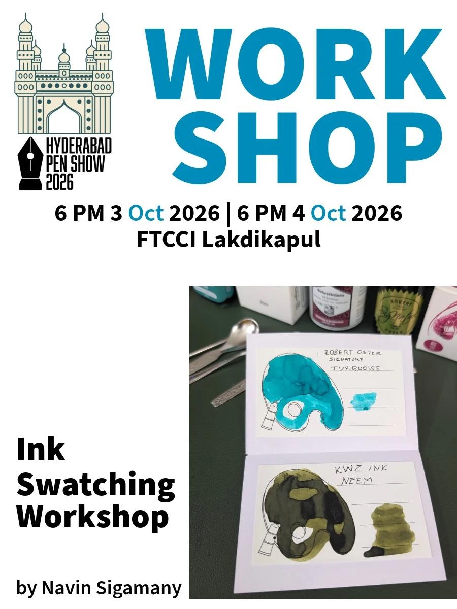 Ink Swatching Workshop by Navin Sigamany