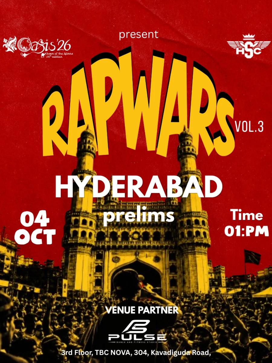 RAP WARS VOL. 3 — HYDERABAD PRELIMS