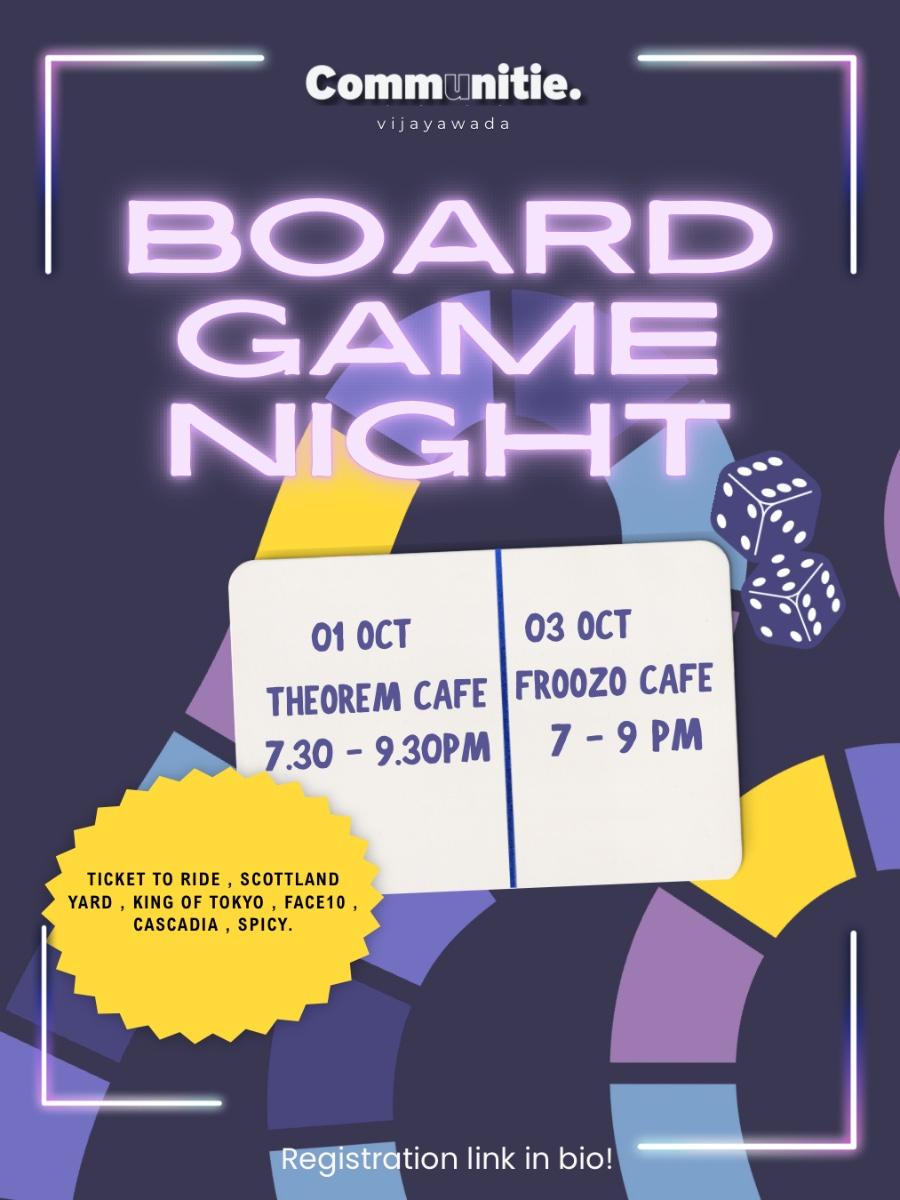 Board game night - Thursday