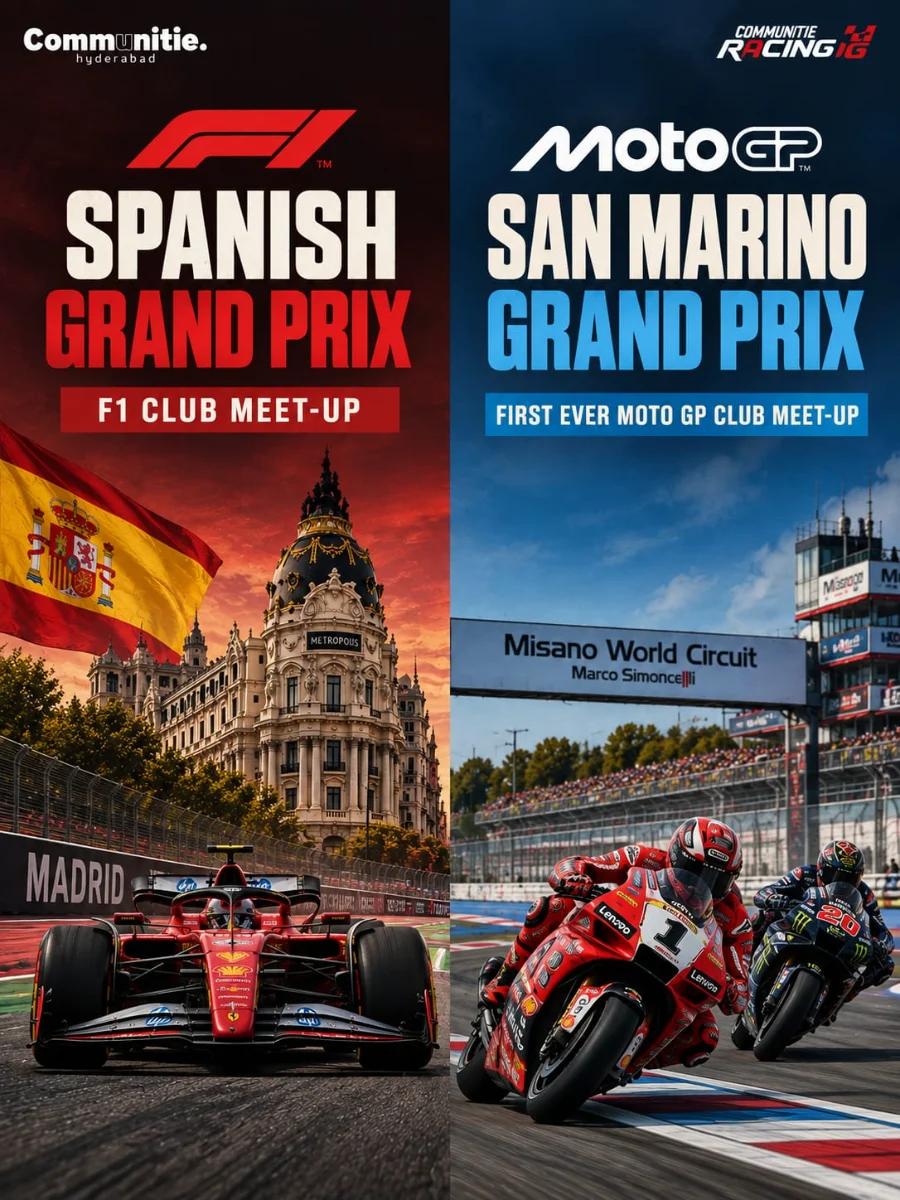 Spanish Grand Prix & San Marino Moto GP club meet-up