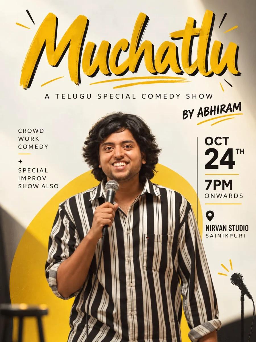 MUCHATLU  A TELUGU CROWD WORK STANDUP COMEDY  SHOW