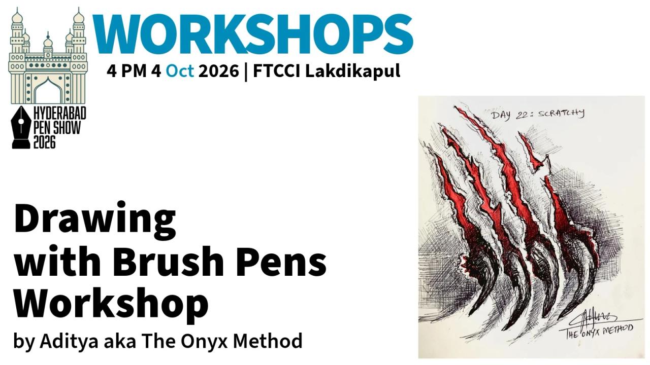 Inktober Special: Drawing with Brush Pens by The Onyx Method
