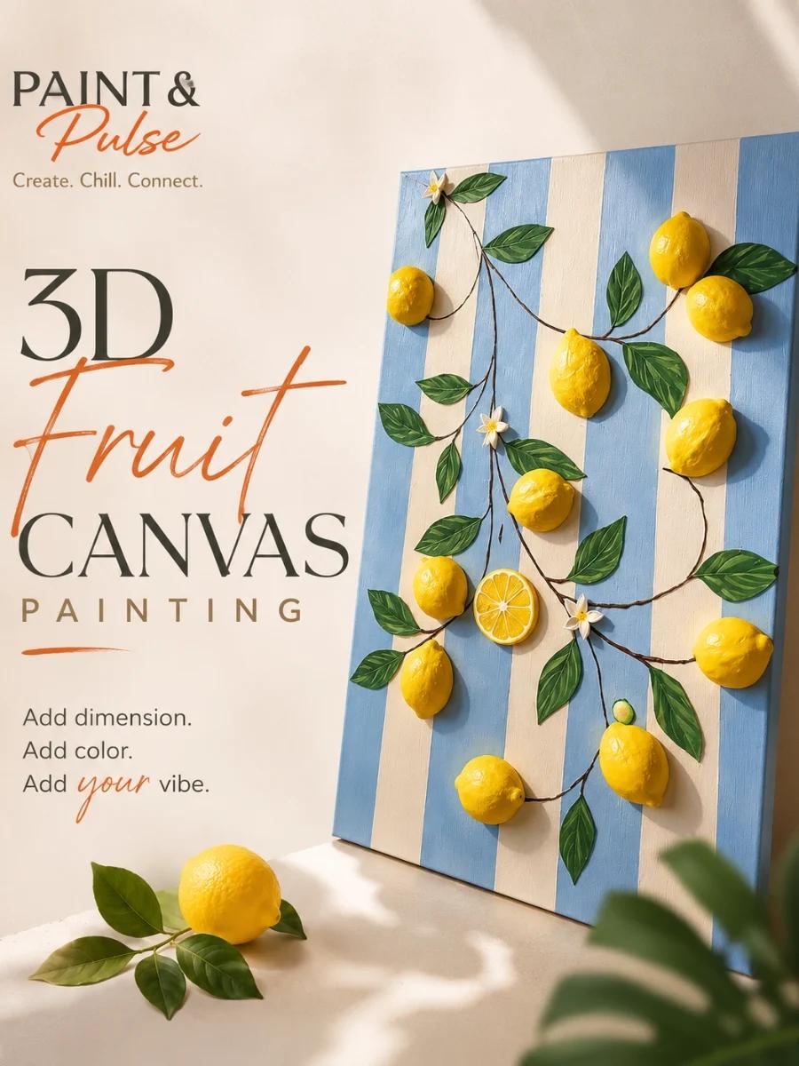 3D Fruit Canvas Painting